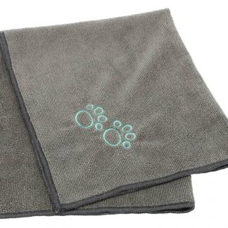 Towel, microfibre, 50 × 60 cm, grey
