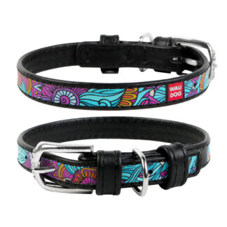 Collar Waudog Summer koera kaelarihm 25 mm 38-49 cm, must