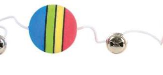 Rainbow balls on an elastic band, foam, ø 3.5 × 80 cm