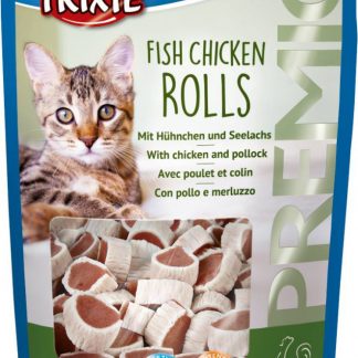 PREMIO Fish Chicken Rolls, chicken/pollock, 50 g