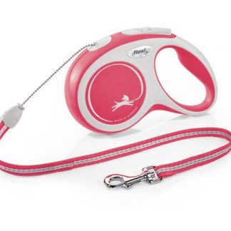 flexi New Comfort S Cord 8 m, red