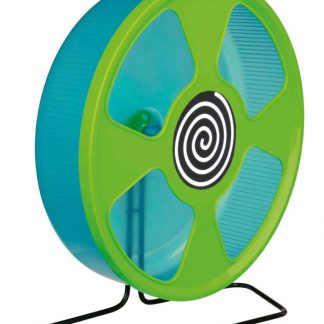 Exercise wheel, stand/screw fixing, hamsters, plastic, ø 28 cm