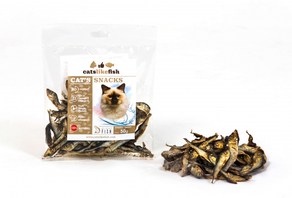 Catslikefish kassimaius sprats terve kilu 50g