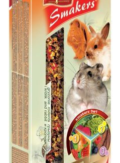 STANDARD Smakers 3 in 1 (vegetable/carob/fruit) for rodents and rabbit 2pcs 135g