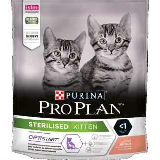 Purina PRO PLAN STERELISED KITTEN kassipoja toit lõhega, 400 g