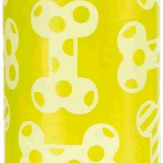 Dog poop bags, lemon scent, 4 rolls of 20 bags, yellow