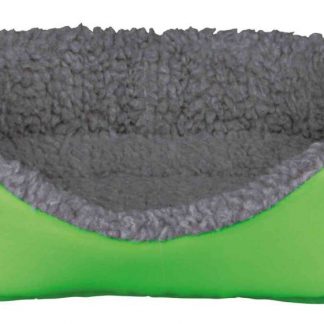Cuddly bed, rabbits, 35 × 28 cm, grey/green