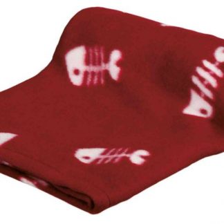 Beany blanket, fleece, 100 × 70 cm, bordeaux