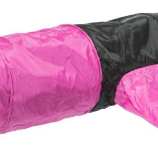 Playing tunnel with 4 entrances, plush, ø 30 × 115 cm