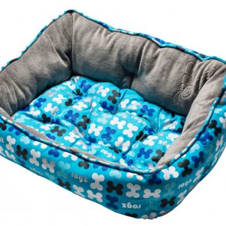 Rogz Lapz Trendy Podz Small 520mm x 380mm x 250mm, Blue Bones Design on Blue