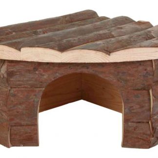 Jesper corner house, guinea pigs, bark wood, 32 × 13 × 21/21 cm
