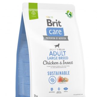Brit Care Sustainable Adult Large Breed Chicken&Insect koeratoit 3kg