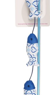 Flamingo kassi mänguasi, sulgedega kalad, 45 cm