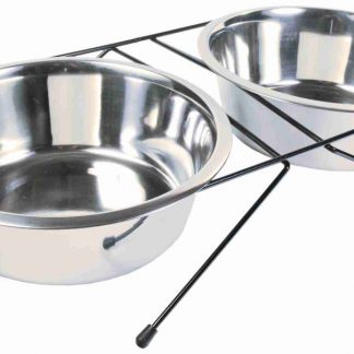 Bowl set, stainless steel/metal, 2 × 2.8 l/ø 24 cm