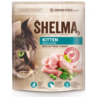 Shelma Grain Free, For kittens rich in fresh turkey 750g