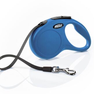 flexi New CLASSIC, tape leash, S: 5 m, blue