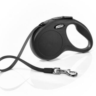 flexi New CLASSIC, tape leash, S: 5 m, black
