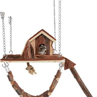 Janne playground, hamsters, bark wood, 26 × 22 cm