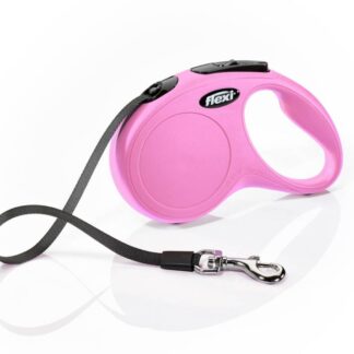 flexi New CLASSIC, tape leash, S: 5 m, pink