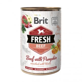 Brit Fresh Beef with Pumpkin konserv koertele 400g