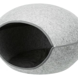 Luna cuddly cave, felt, 58 × 39 × 54 cm, light grey