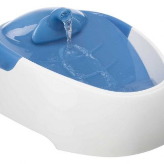 Duo Stream automatic water dispenser, plastic, 1 l/20 × 12 × 23 cm, white/blue