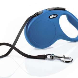 flexi New CLASSIC, tape leash, M: 5 m, blue