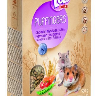 LoLo Pets Puffingers täissööt hamstritele ja liivahiirtele 500g