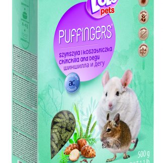 LoLo Pets Puffingers täissööt tšintšiljadele ja deegudele 500g