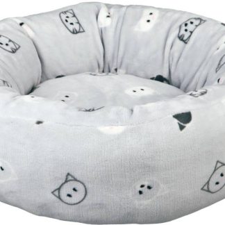 Mimi bed, round, ø 50 cm, light grey