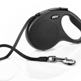 flexi New CLASSIC, tape leash, M: 5 m, black