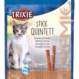 PREMIO Stick Quintett, lamb/turkey, 5 × 5 g/pc.