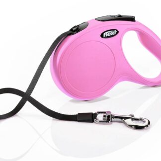flexi New CLASSIC, tape leash, M: 5 m, pink