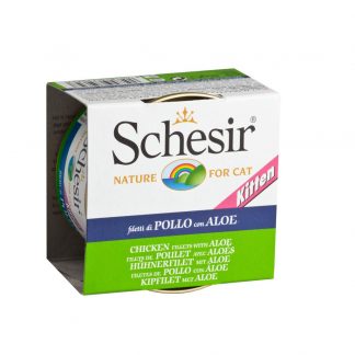 SCHESIR Kitten 85 gr. Can Chicken with Aloe