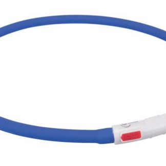 Flash light ring USB, silicone, XS–XL: 70 cm/ø 10 mm, royal blue
