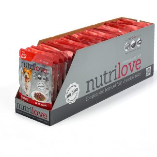 Nutrilove koeraeine loomalihafileed kastmes 28X85g