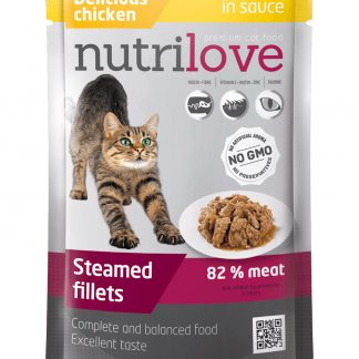 Nutrilove Cat Chicken fillets in sauce 28X85g