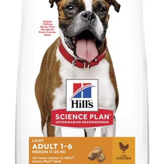 Hill's Science Plan Light Medium Adult Dry Dog Food Chicken 14kg