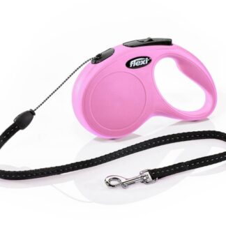 flexi New CLASSIC, cord leash, S: 5 m, pink