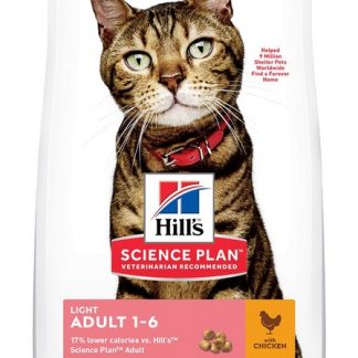 Hill's Science Plan Light Adult Cat Food with Chicken 10kg