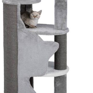 Abele scratching post, 120 cm, grey/white/grey