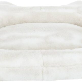Nelli bed, cat shape, 58 x 53 cm, white-taupe