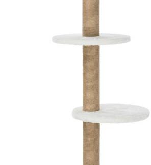 Aurelio scratching post, floor to ceiling, 220–250 cm, white