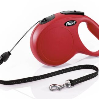 flexi New CLASSIC, cord leash, M: 8 m, red
