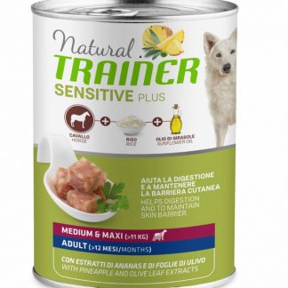 Trainer Natural Sensitive No Gluten Medium&Maxi Adult Horse&Rice 400gr