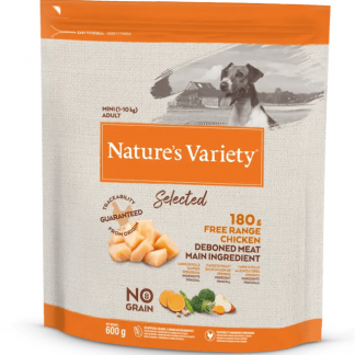 Nature s Variety Dog Mini Adult Selected No Grain Free range Chicken 600 g