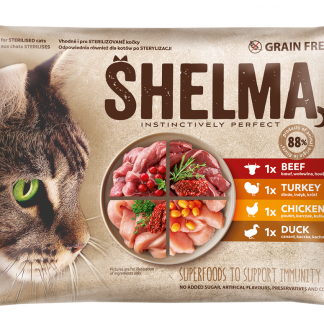 Shelma soft food selection with meat 4x85g