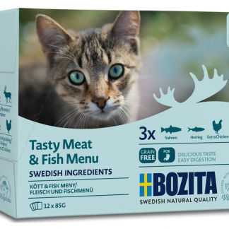 Bozita Multibox Meat&Fish in Sauce 12x85g