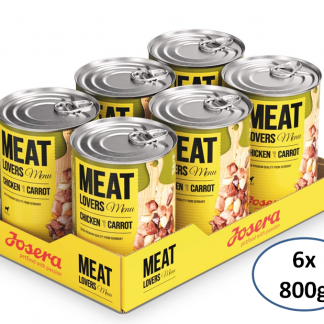 Josera Meat Lovers Menu, Chicken & Carrot 6x800g