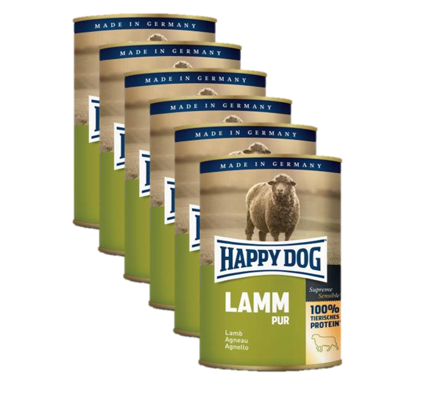 Happy Dog Single Protein (100% lamm) - 6x800 gr
